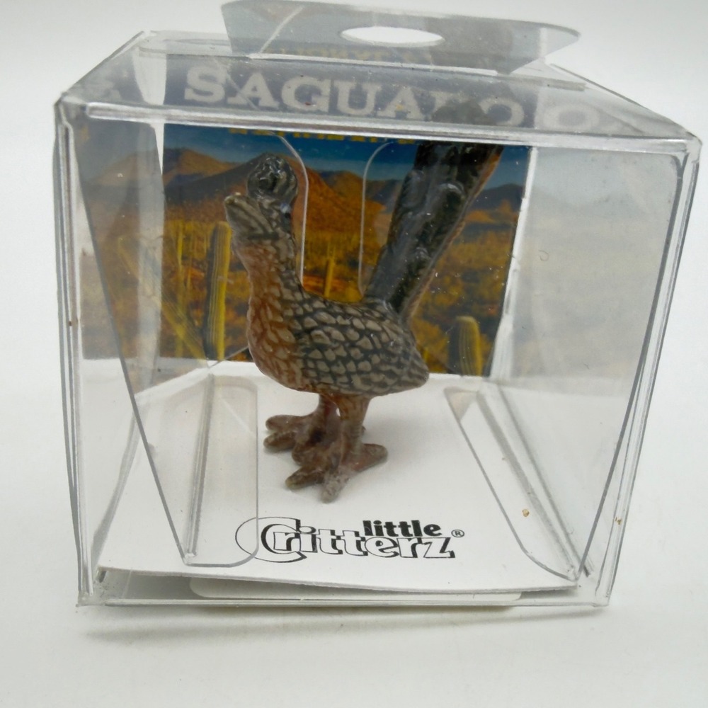 Little Critterz Chaparral Roadrunner Porcelain Miniature Saguaro National Park